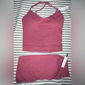 Paragon Fitwear RecStretch Icon 5” Short and Studio Top in Flutter Size M